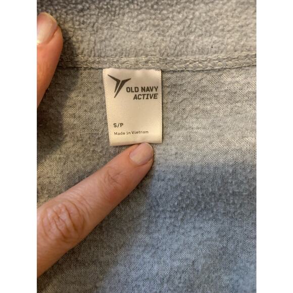 Old Navy Active gray fleece zipper jacket size Small - Picture 3 of 9